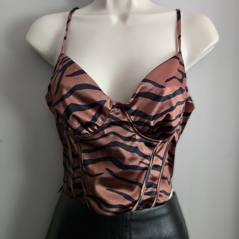 Crop - Brown Tiger Print